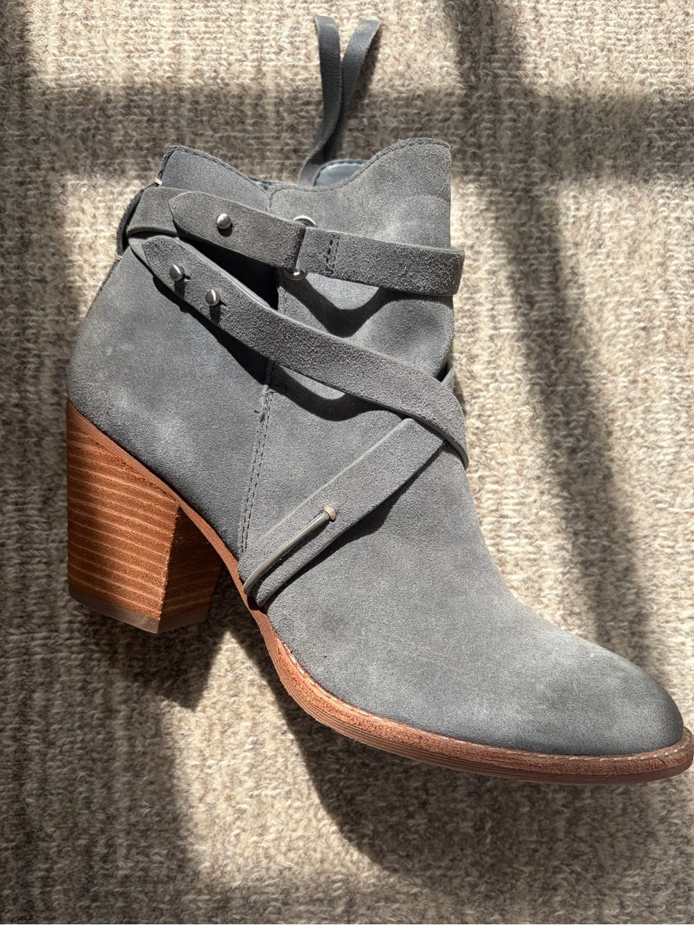 Sam Edelman Suede Block Heel Ankle Boots